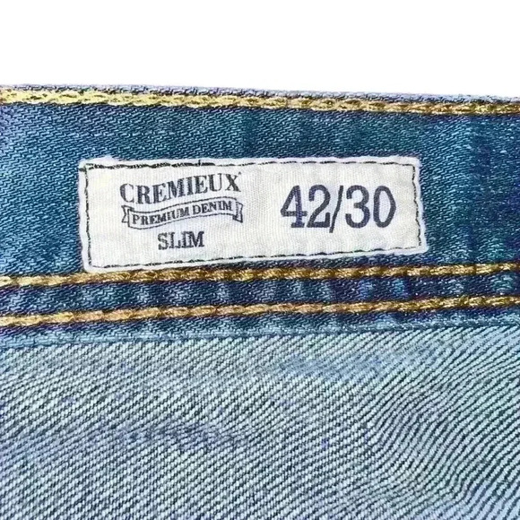 Cremieux Sz 42x30 Slim Straight‎ Leg Jeans Work Casual - Picture 3 of 10